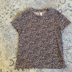 & Other Stories Leopard Print Tee Shirt